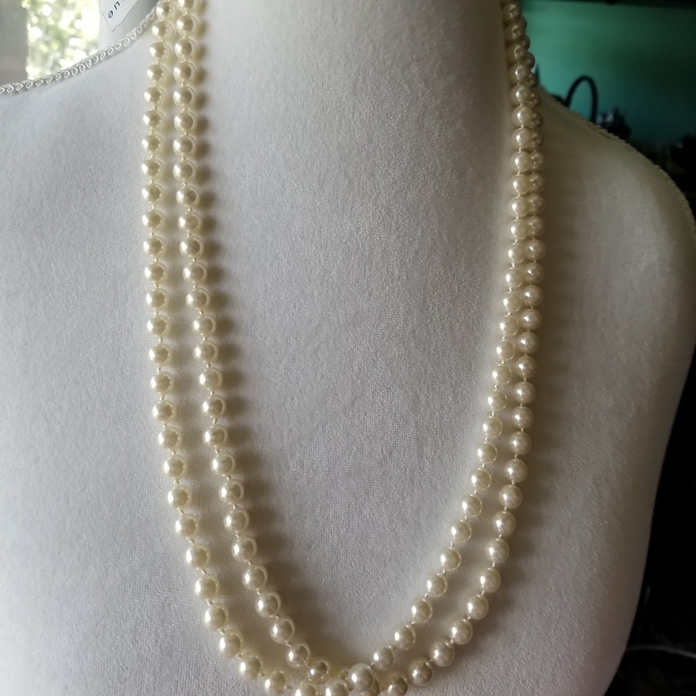 Simulated Pearls 60 inches, NWT
